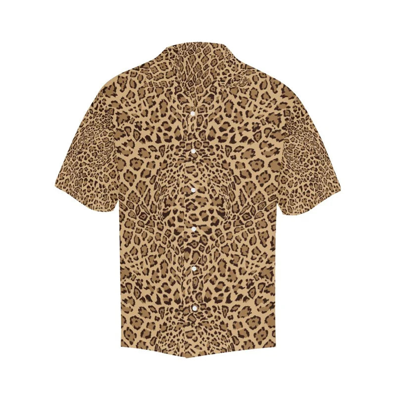 Leopard Hawaiian Shirt For Men Women Summer Street