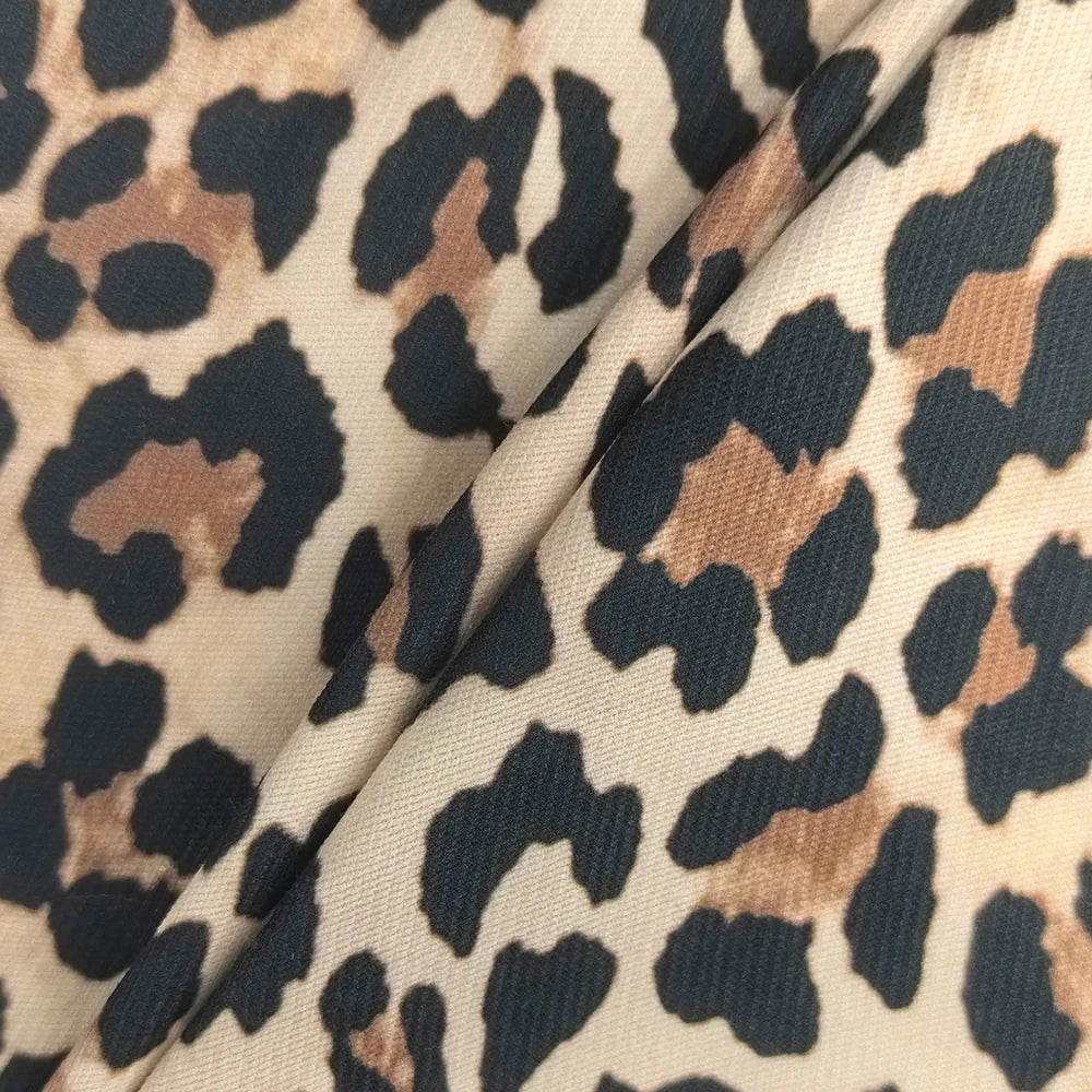 Mia Muse Women's Lightweight Jackets Fashion Decent Zipper Leopard Print Long Sleeve Crew Neck Daily Lightweight Jackets