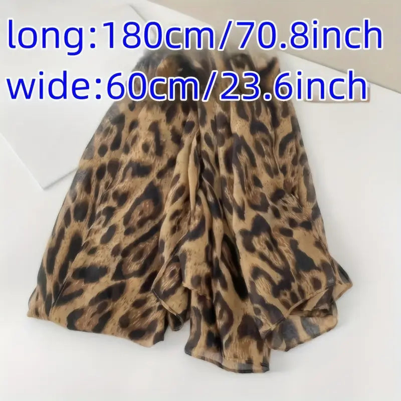 Écharpe Léopard Légère d'Été