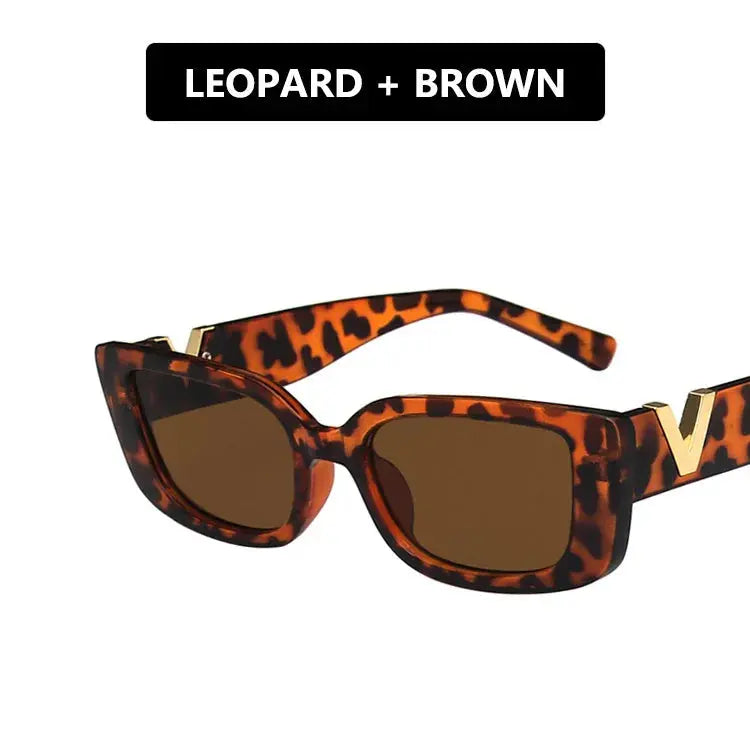 Retro Rectangle Sunglasses Women Brand Designer - Jungle Line