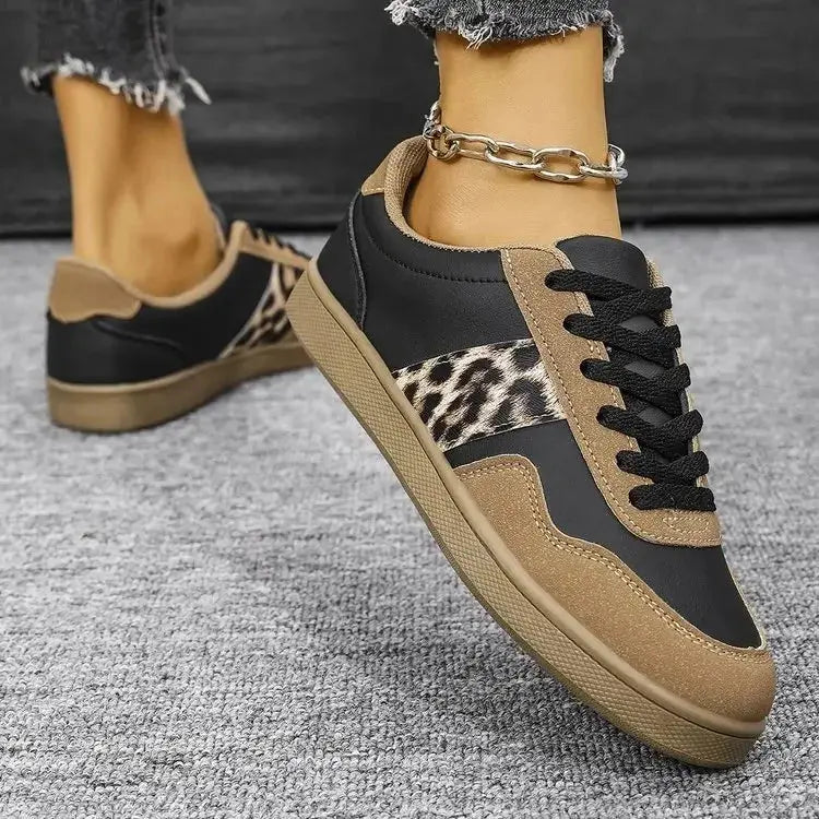 Vintage Leopard Print Casual Women's Shoes Plus Size - Jungle Line
