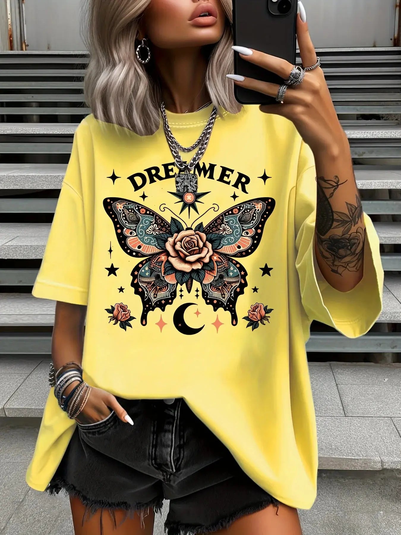 Summer Plus Size Fashion Women's T-Shirt Original Design - Jungle Line