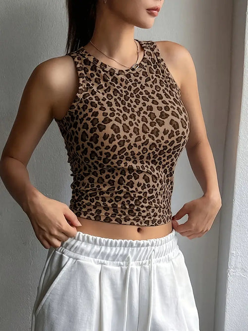 Top Femme Imprimé Léopard | Chic et Tendance