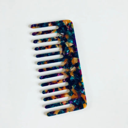 Korean Simple Acetate Hair Styling Comb Women Girls Antistatic Hair Comb Headdress Marbled Leopard Hair Comb Head Massage Brush