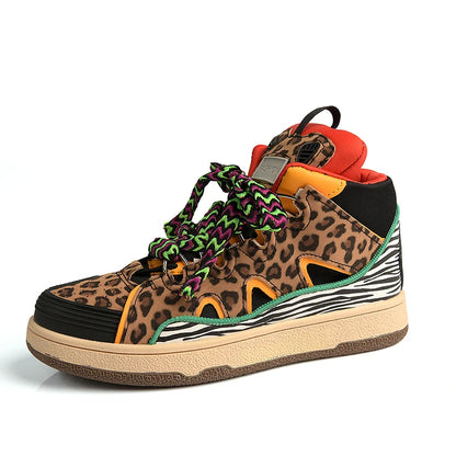 Autumn Men Women Casual Sneakers Luxury Leopard