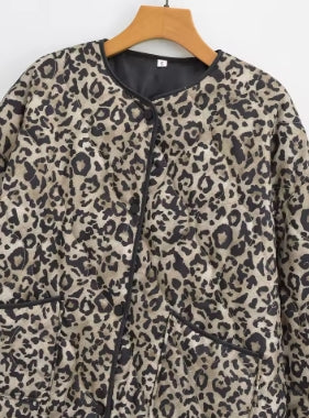 Veste Imprimée Léopard Femme – Pardessus Tendance