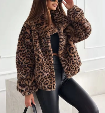 Vestes Mixtes Imprimées Léopard pour Femmes