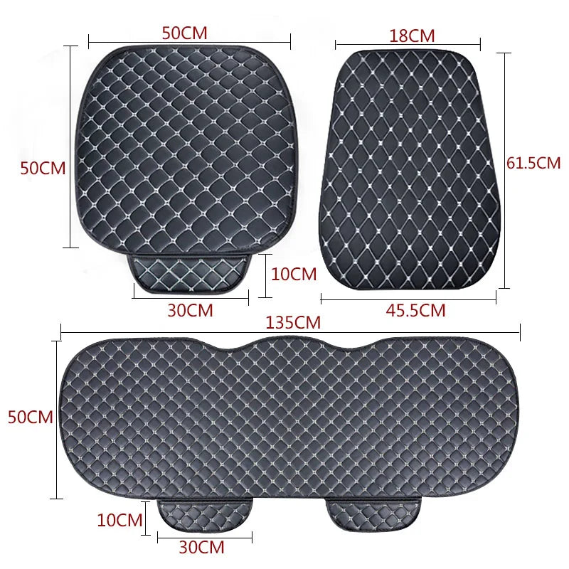 Leather Car Seat Covers Four Seasons Front/Rear Seat