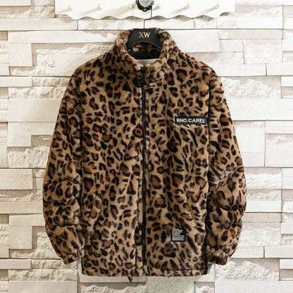 Leopard Print Jacket Loose and Comfortable