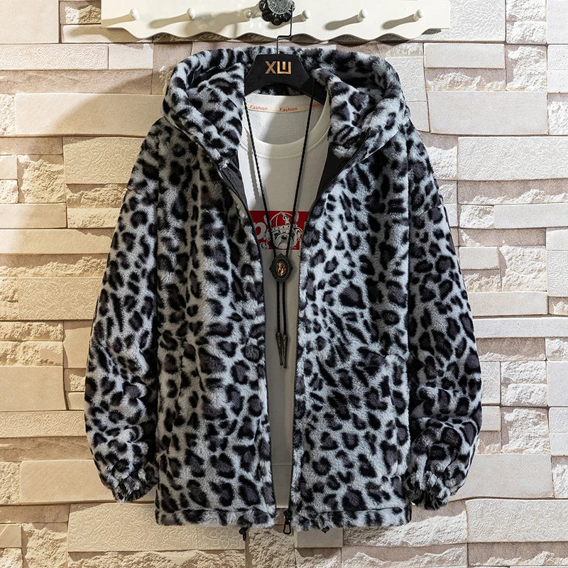 Leopard Print Jacket Loose and Comfortable