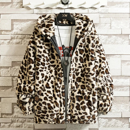 Leopard Print Jacket Loose and Comfortable