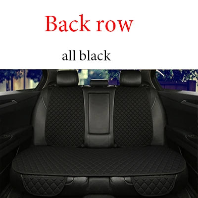 Universal Car Seat Cover Protector Linen Front Rear Back