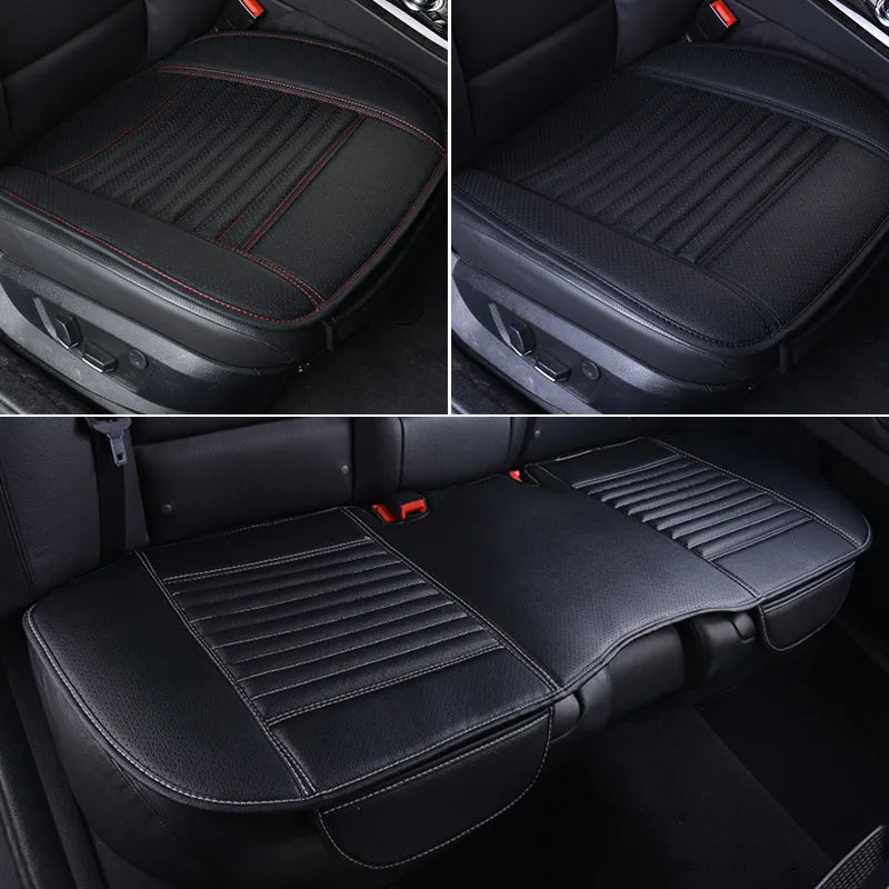 SEAMETAL PU Leather Car Seat Cover Universal Vehicle