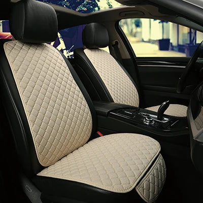 Universal Car Seat Cover Protector Linen Front Rear Back
