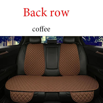 Universal Car Seat Cover Protector Linen Front Rear Back