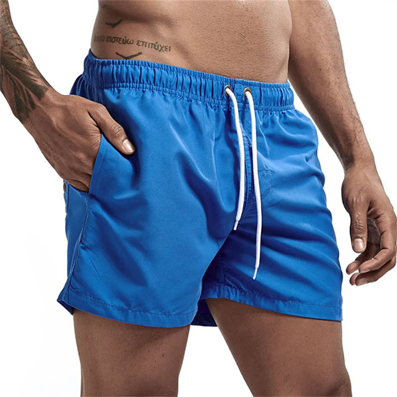 Mens Swim Trunks with Pockets Mesh Liner Summer