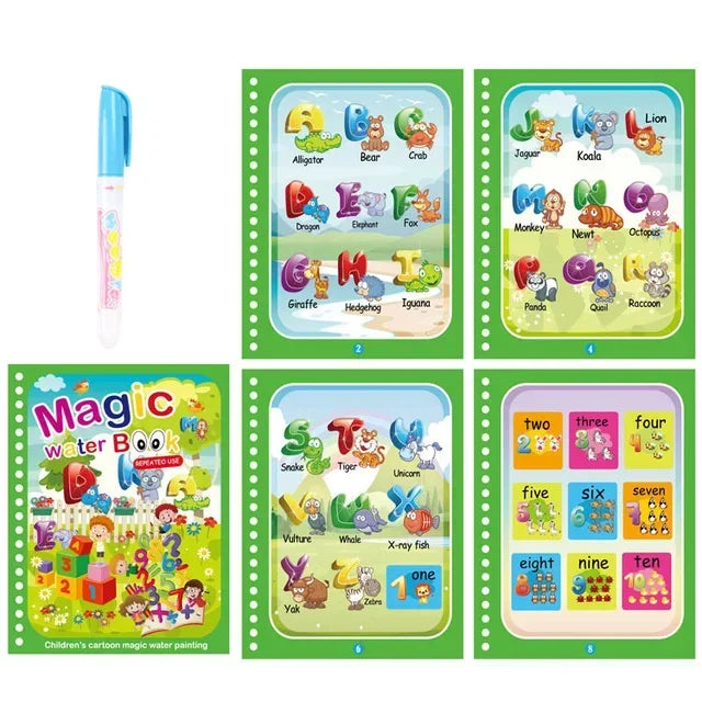 Drawing Coloring Books for Kids Magic Water Book with Pen