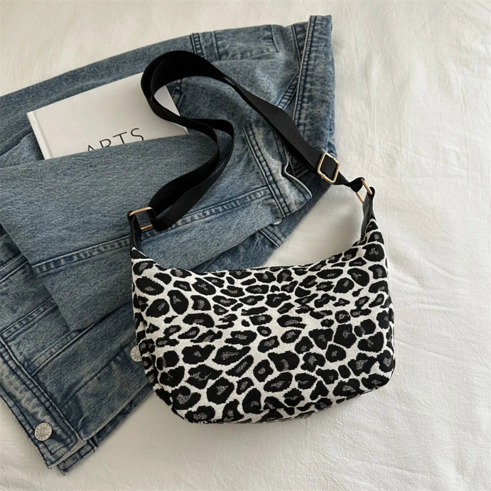 Vintage Fashion Leopard Print New Women Lady Bags