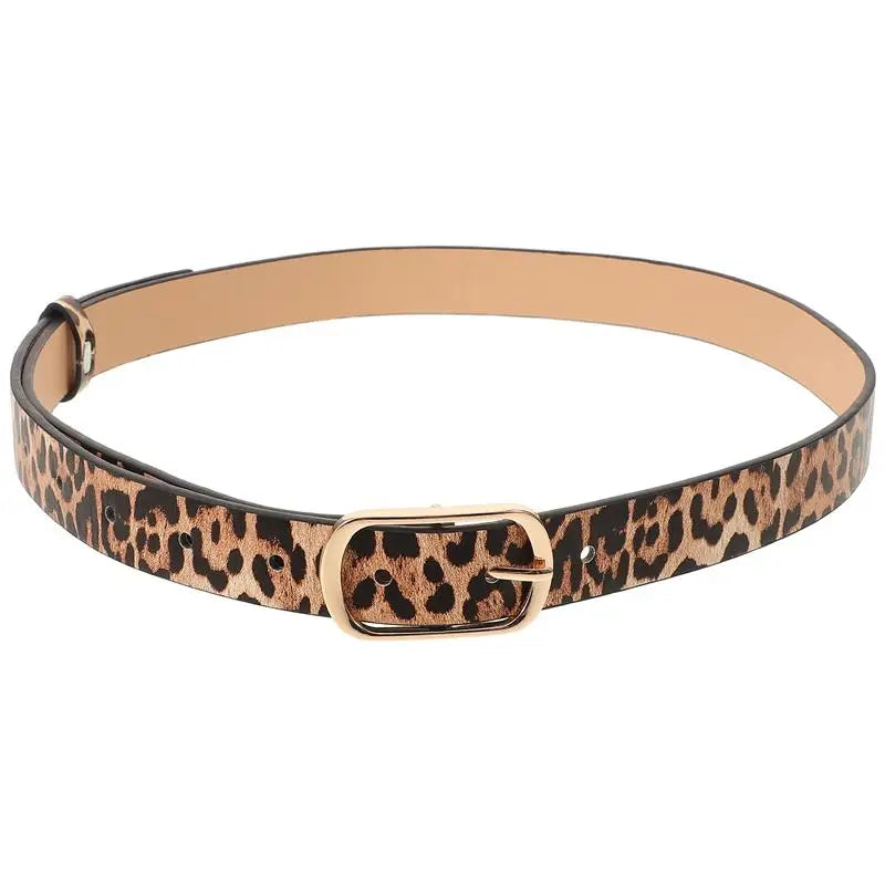 1pc Retro Female Leopard Belt Women Luxury Belt
