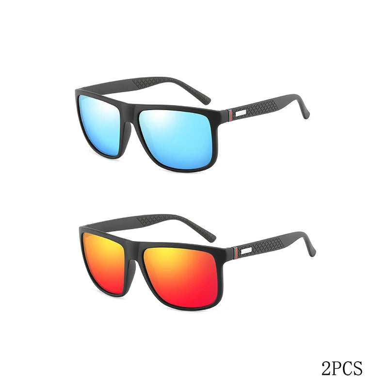 Fashion Vintage Square Polarized Sunglasses Men Women Luxury Brand Designer Men's Sun Glasses Driving Fishing UV400 Eyewear Man