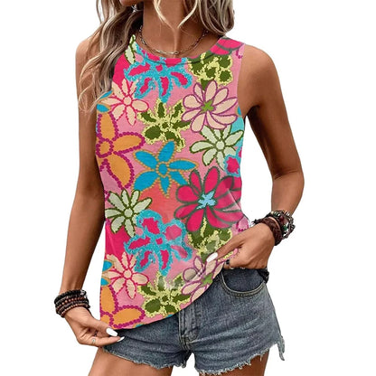 Sexy Leopard Dog Paw 3D Print Tank Tops Women Streetwear