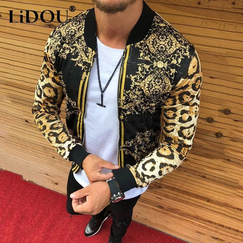 Spring Autumn New Y2K Print Fashion Casual Jacket