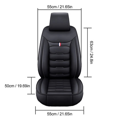 Car Seat Cover Universal PU Leather Front Seat Cover