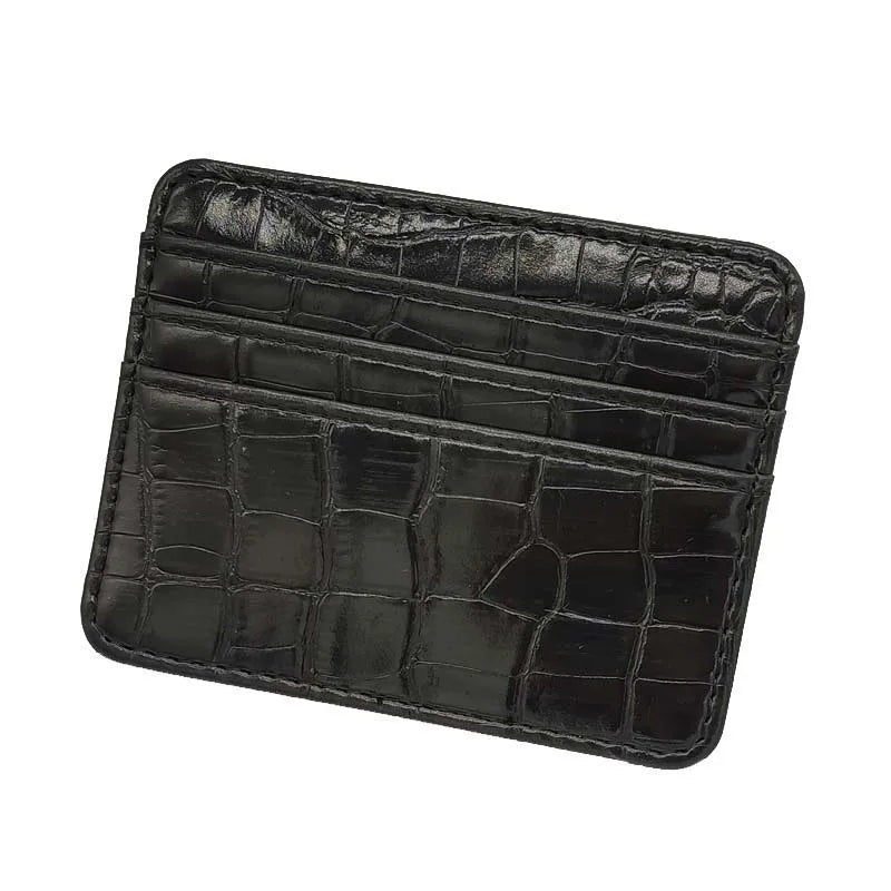 New Leopard Pattern Leather Slim Card Wallet For  men