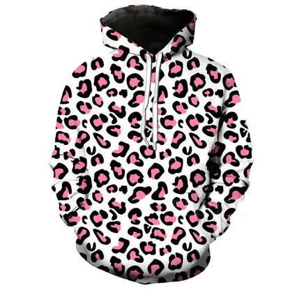 3D printed Harajuku men's sportswear leopard print men's