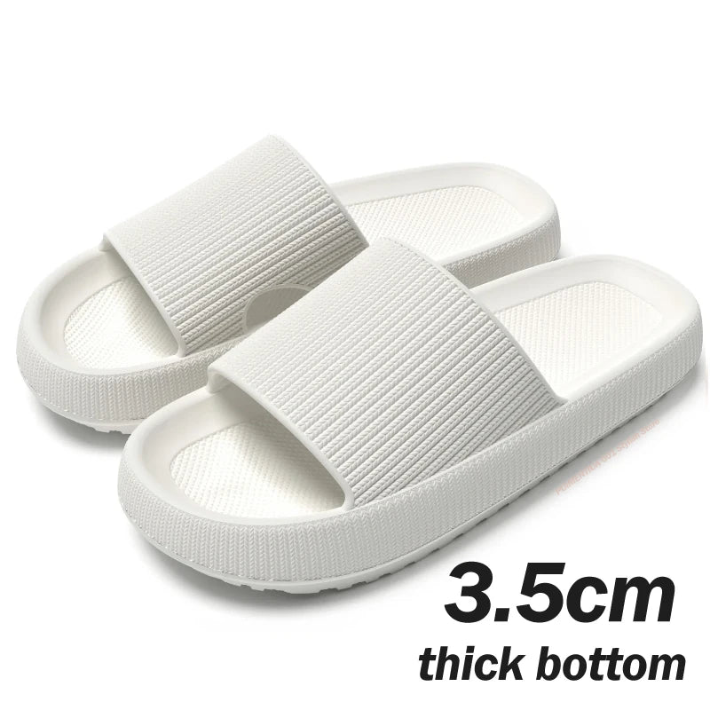 Thick Platform Cloud Slippers Women Men Summer