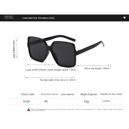 Higody Fashion Women Oversized Sunglasses Gradient