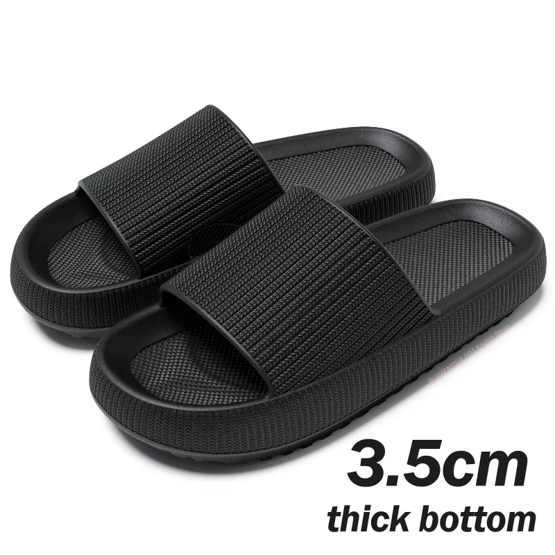 Thick Platform Cloud Slippers Women Men Summer