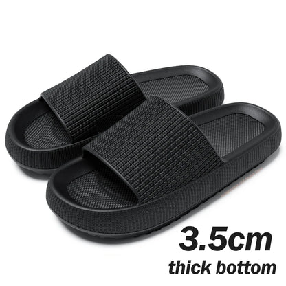 Thick Platform Cloud Slippers Women Men Summer
