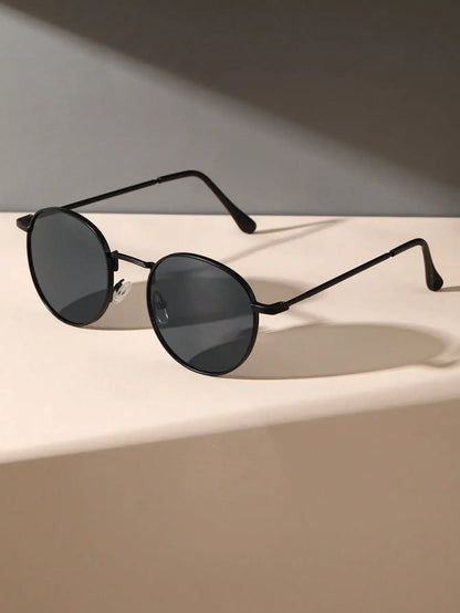 Round Frame Vintage Y2K Casual Sunglasses