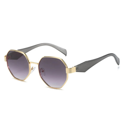 New Retro Sunglasses Women Fashion Polygonal