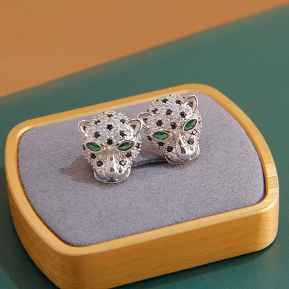 Classic Crystal Leopard Open Bangles&Bracelet for Women