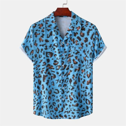 Summer 3D Leopard Print Shirts For Men Clothes