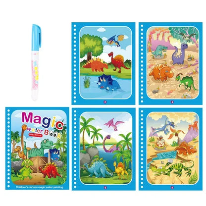 Drawing Coloring Books for Kids Magic Water Book with Pen