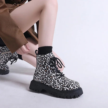 Trend New Snow Boots Winter Walking Mujer Goth Motorcycle