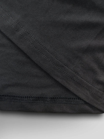 Leopard bear pattern round neck plus size women T-shirt