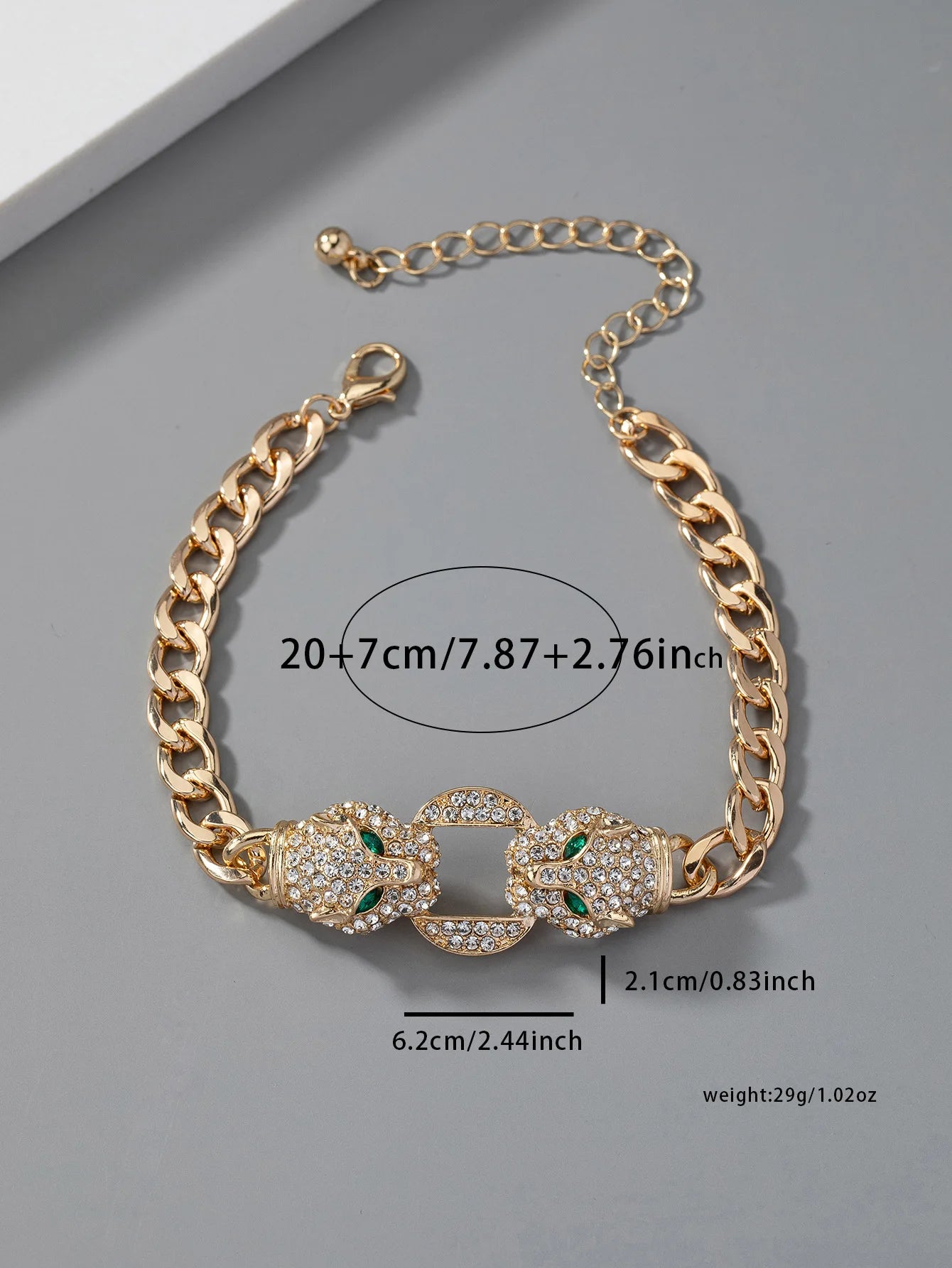 Round Leopard Head Bracelet Simple Fashion Hand Jewelry