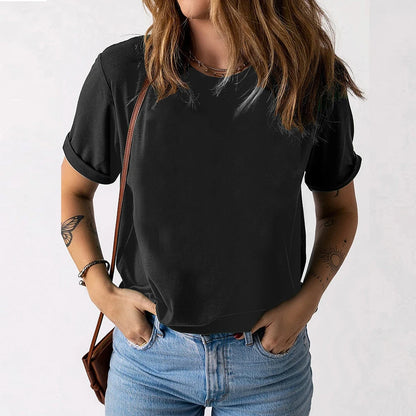 Plus Size 100% Cotton Women Tops 2025 Summer Oversized Casual Short Sleeve T-shirt Tee  Large Size Pullover Korean Female Clothi