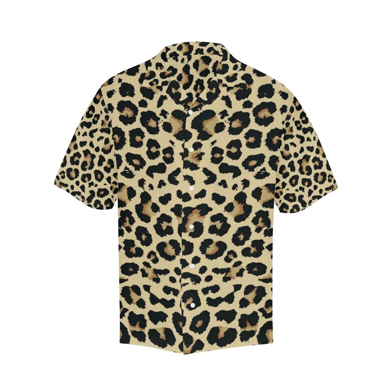 Leopard Hawaiian Shirt For Men Women Summer Street
