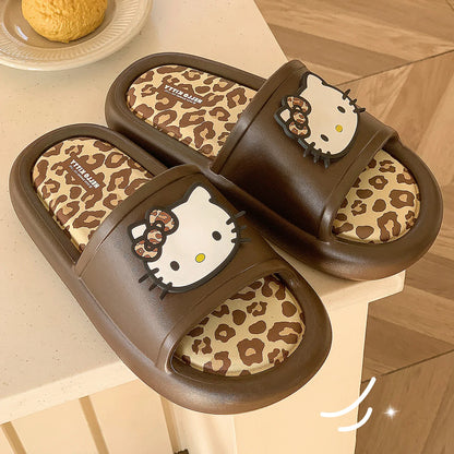 Leopard Women Slippers Summer Cartoon Non-slip