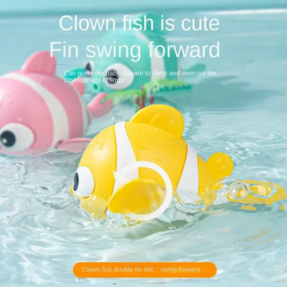 Bath Toys Cute Swimming Clown Fish Bath Toy for Toddlers