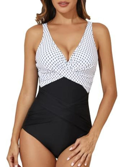 Vintage One Piece Swimsuit Sexy Printed Swimming Suit for Women Summer Monokini Swimwear Bathing Suits Boho Ladies Swimsuits