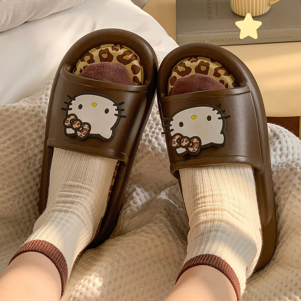 Leopard Women Slippers Summer Cartoon Non-slip