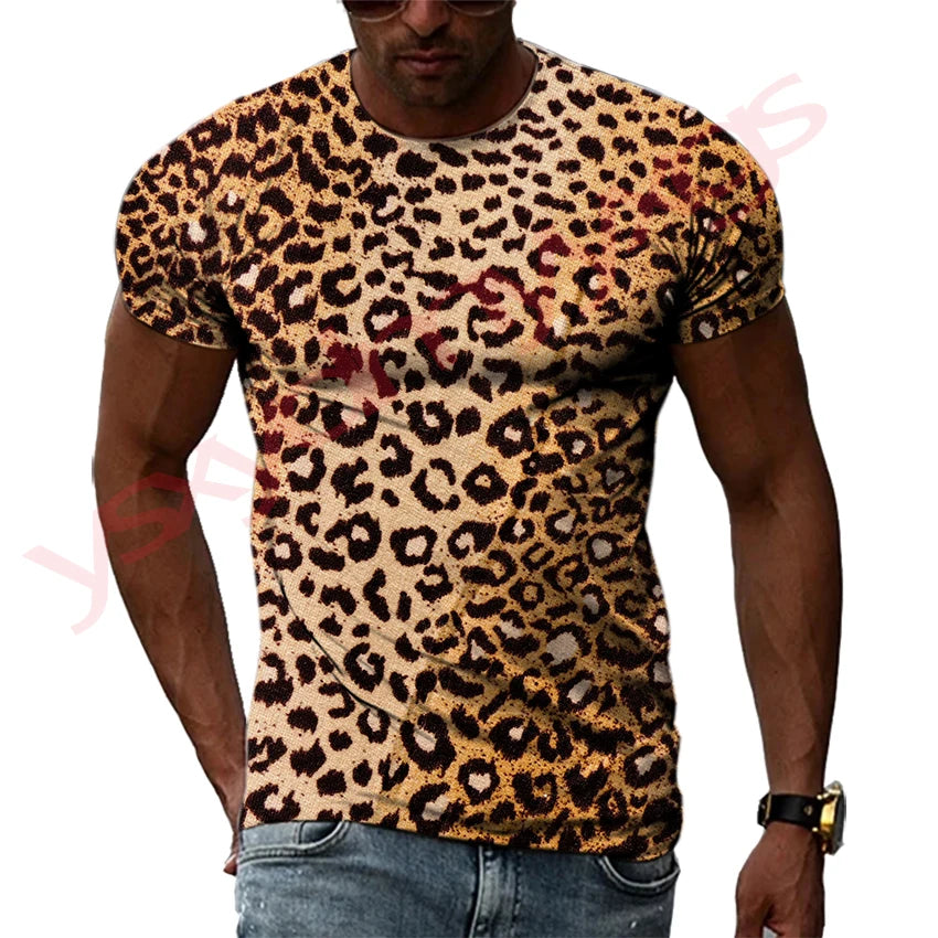 Summer Hip-Hop Style Leopard Tiger Animal Fur