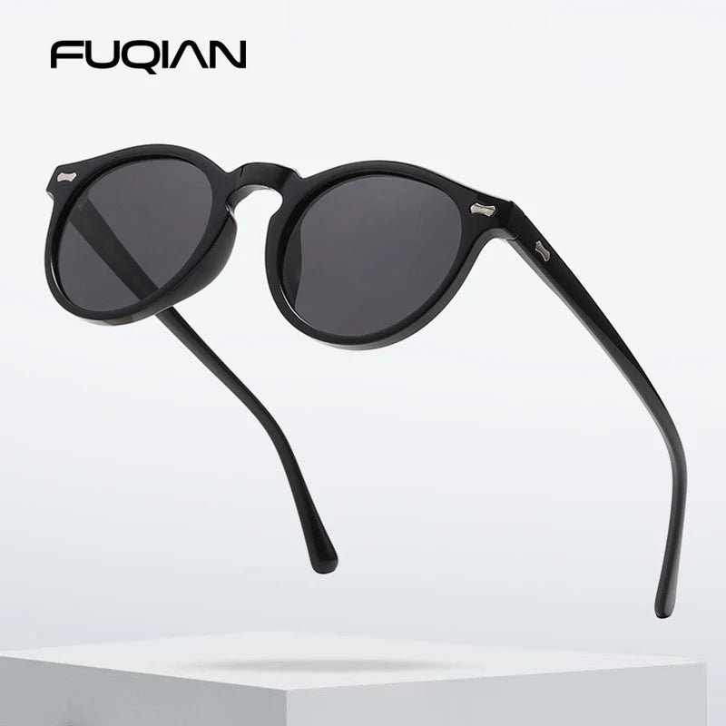 Retro Round Sunglasses Men Women Fashion