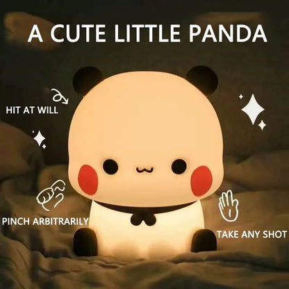 Kawaii Bear Panda Bubu And Dudu Led Night Light Lamp